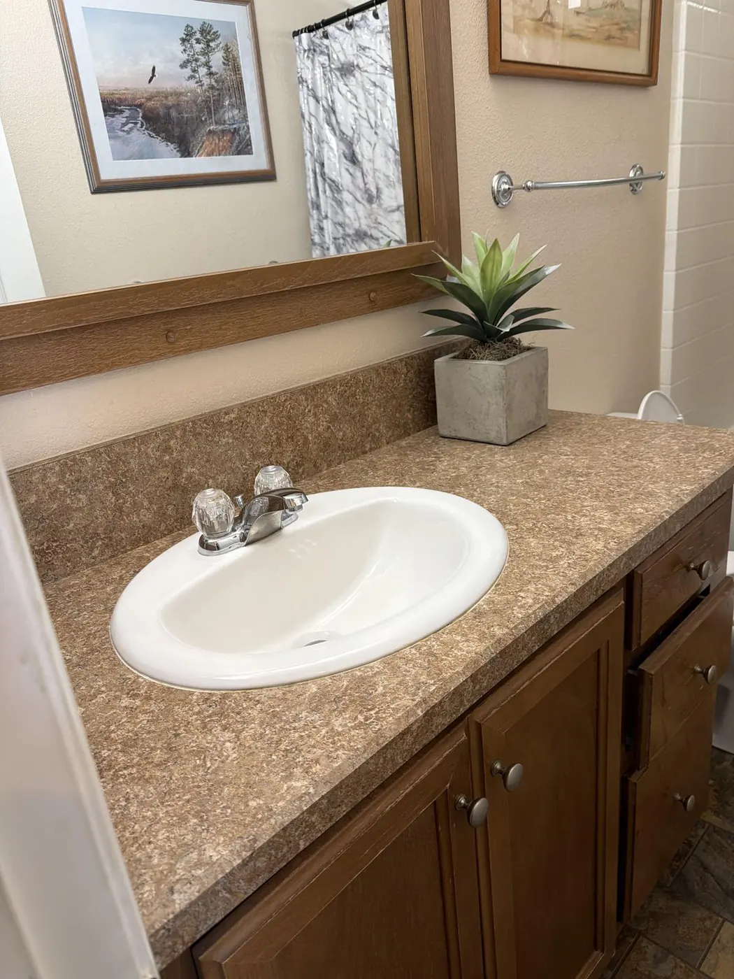 Bathroom after a deep clean