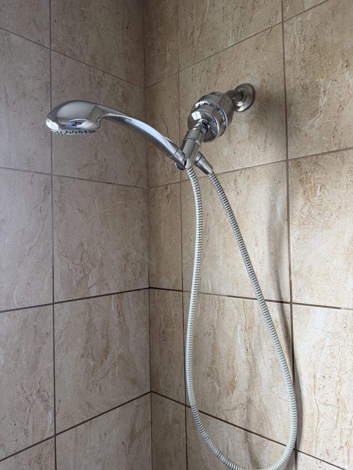 Showerhead after a deep clean