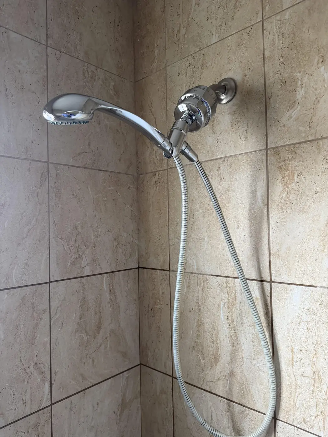 Showerhead after a deep clean